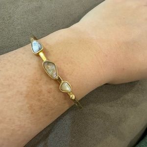 Kendra Scott thin bangle/cuff with gemstones